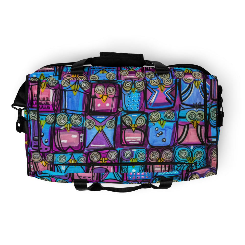 A Parliament of Purple Owls - Lebo Duffle Bag